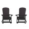 Flash Furniture Black Adirondack Rockers - Gray Cushions, 2PK 2-JJ-C14705-CSNGY-BK-GG - alternate 6